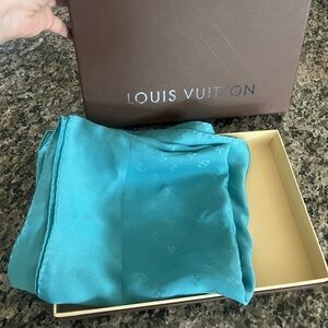 Louis Vuitton Aqua Blue Scarf